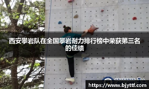 西安攀岩队在全国攀岩耐力排行榜中荣获第三名的佳绩